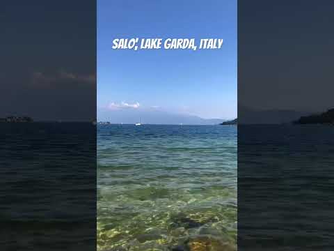 A beautiful day at the beach in Salo’ on Lake Garda Italy 🇮🇹