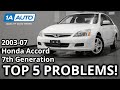 Top 5 Problems Honda Accord Sedan 7th Generation 2003 07