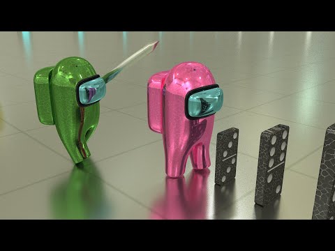 Among Us RTX On - 3D Animation - Domino Effect