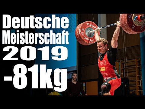 Männer bis 81kg - 2019 Deutsche Meisterschaft Gewichtheben
