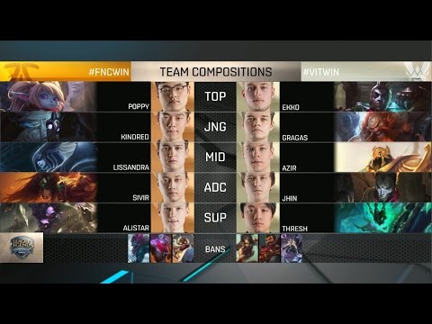 VIT vs FNC Highlights - VITALITY vs FNATIC Game 2 - EU LCS Playoffs - SPRING 2016 Quarterfinal #1