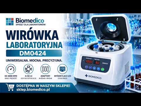 Film produktu Wirówka laboratoryjna, model: DM0424 z uchylnym rotorem