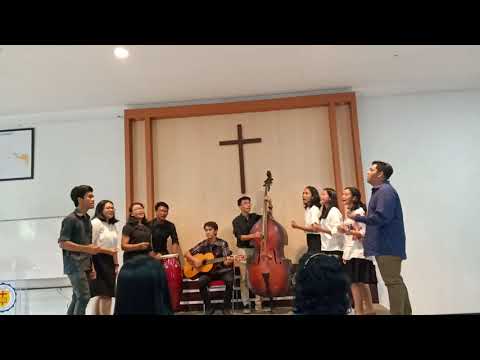 Lomba Vokal grup STBI 2019.lagu "Tiap Langkahku",Oleh angkatan 2019.