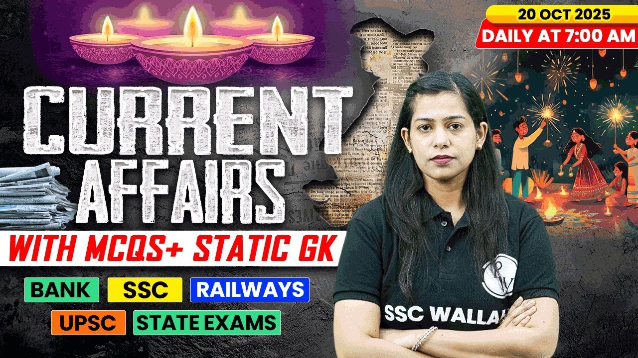 Current Affairs Today | 20 October Current Affairs 2025 | Daily Current Affairs | By Krati Mam