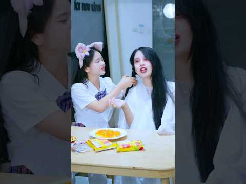 Who's the Real Monster? 👻💥 #lilymeow #lilymiumiu #couplegoals #schoolcrush #schooldrama