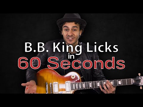 B.B. King Licks in 60 seconds with Artur Menezes