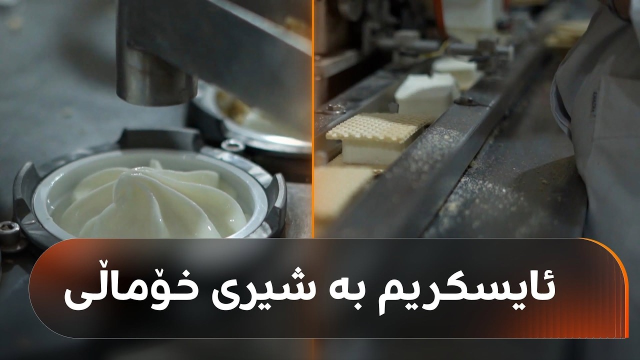 ڤیدیۆ | ئەم کارگەیە لە شیری پاک و خۆماڵیی لادێکانی سەقز بەتامترین ئایسکریم دروست دەکات