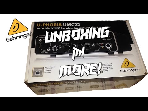 Behringer U-Phoria UMC22 Unboxing!