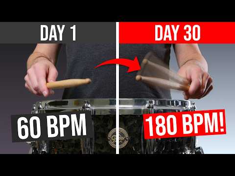 Get FASTER Hands In 1 WEEK - Beginner Drum Lesson