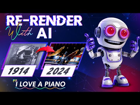 I Love a Piano | 1916 Recording with 2024 AI Animation