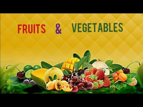 kids vocabulary | Fruits and vegetables names | English videos | english learning