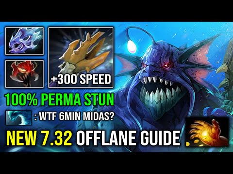 NEW 7.32 Pro Offlane Slardar Guide | 6Min Midas 100% Perma Stun Bullying Everyone 10K MMR Dota 2