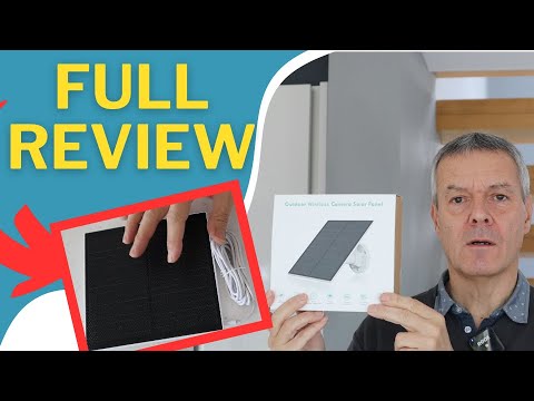 Solar Panel for Security Camera,3W/5W 360 Degree Adjustable IP66 Waterproof | USB Solar Panel Charger - for Villa School Restaurant Hotel Store, Camping Light Power Bank video review thumbnail
