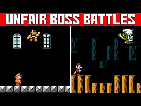 (Super Mario Bros. 3) All Bosses Battles with an unfair Game Genie Code