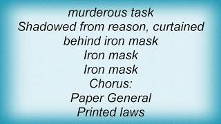 Anvil - Paper General Lyrics
