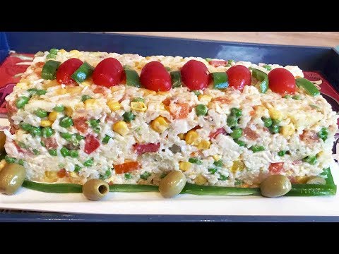 Salade de riz à l'espagnole