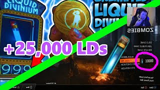 The Absolute BEST BO3 Liquid Divinium GLITCH Ever!  20,000 LDs in ONE Day!