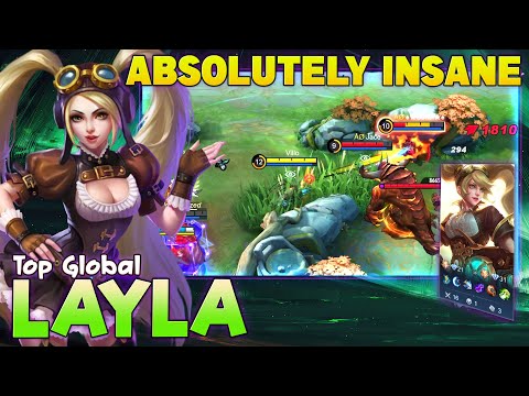 Layla Absolutely Insane Damage! Top Global Layla by Villo ~ Mobile Legends