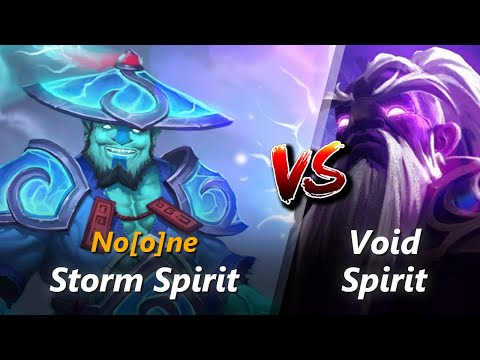 How to Storm Spirit mid vs Void Spirit (feat. No[o]ne) | First 10 minutes