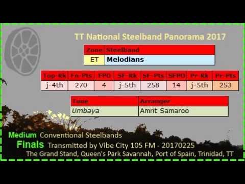 Pano Finals Medium 2017 - Melodians Steel Orchestra - Umbaya (Arr Amrit Samaroo)