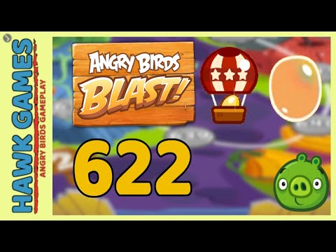 Angry Birds Blast Level 622 - 3 Stars Walkthrough, No Boosters