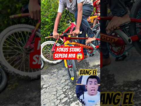 Gokil stang sepeda nya dibikin dari kayu #shorts #reactionvideo #react #eldanboy