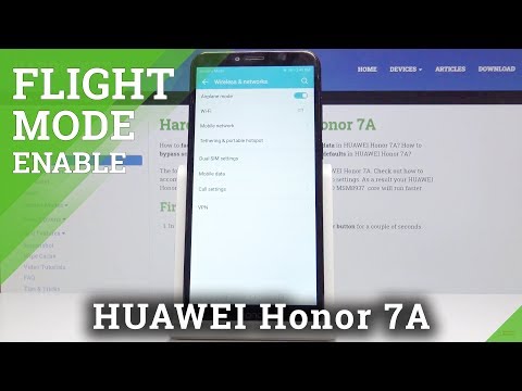 How to Enable Airplane Mode in Huawei Honor 7A – Deactivate Networks