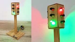 How To Make 4 Way Traffic Light at home | easy way to make at home