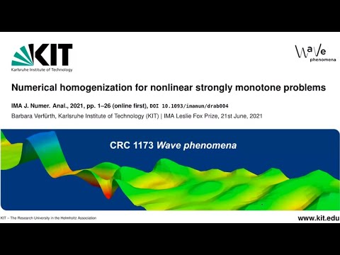 20th IMA Leslie Fox Prize Event - Numerical Homogenization for Nonlinear Strongly Monotone Problems