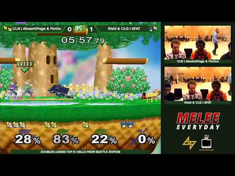 DPotG 2018 - Doubles Losers R5 - (Fox) CLN | AbsentPage/Fiction vs Rishi/CLG | SFAT (Fox/Marth)