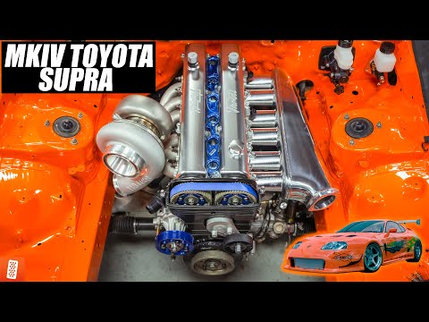 Building a Modern Day (Fast & Furious) 1994 Toyota Supra Turbo - Part 9 - Engine In!