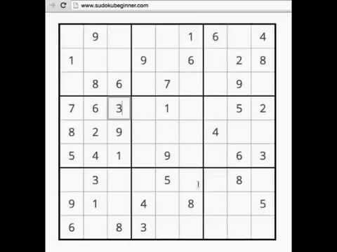 How to solve an easy sudoku puzzle