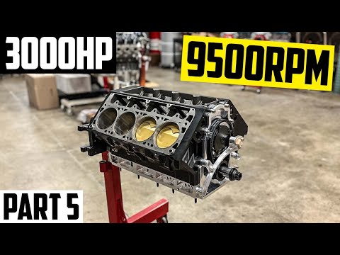 Assembling my 3,000hp 400″ LS Standing Mile Engine!! - Part 6