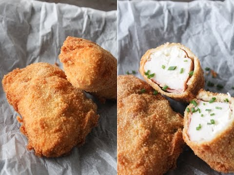 How To Make Fried Chicken With Serrano Ham And Cream Cheese - By One Kitchen Episode 673