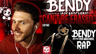 Vapor Reacts #413 | [SFM] BENDY AND THE INK MACHINE RAP &quot;Can&#39;t Be Erased&quot; by JT Machinima REACTION!!