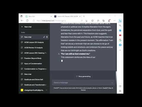 ChatGPT Spirituality ACIM Lesson 202 - Review of Lesson 182