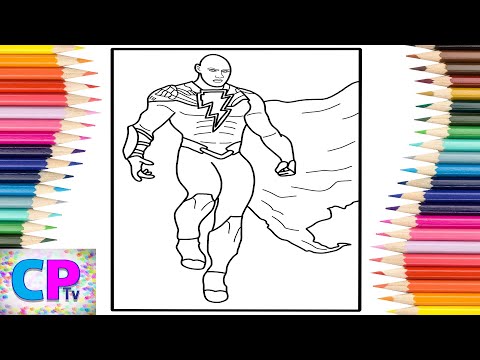 Black Adam Coloring Pages/Black Adam Coloring on IPad/Jim Yosef - Arrow