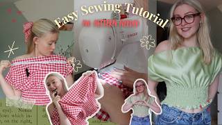 DIY shirred top tutorial | cute summer project