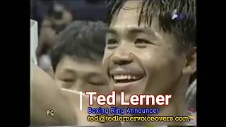 Ted Lerner, Ring Announcer for Manny Pacquiao vs Seung-Kon Chae, 2000