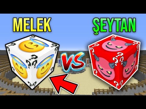 MELEK ŞANS BLOKLARI VS ŞEYTAN ŞANS BLOKLARI - Minecraft