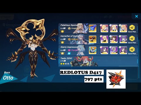 EX Abyss Redlotus D417 Boss Otto 797 pts | Honkai Impact 3 SEA