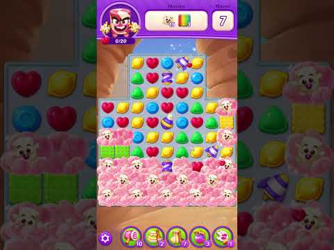Lollipop Sweet Heroes Match 3 Level 144 no booster [Gameplay Walkthrough] [Puzzle1Studio]