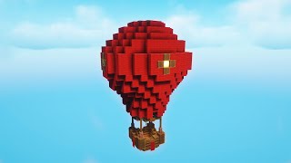 How to Build a Hot Air Balloon in Minecraft 1.21 - Minecraft Hot Air Balloon Tutorial