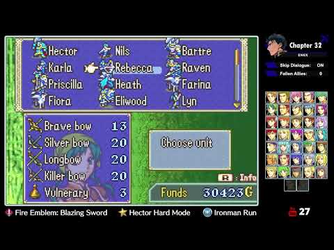 [Stream #373] Fire Emblem: Blazing Sword ~ Hector Hard Mode (Ironman Run) [PART 4]