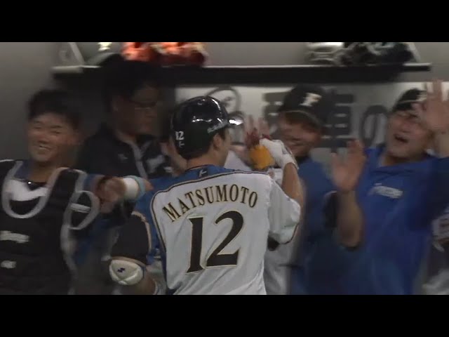 【1回裏】ファイターズ・松本 初球先頭打者ホームランでチームを勢いづける!! 2018/10/2 F-L