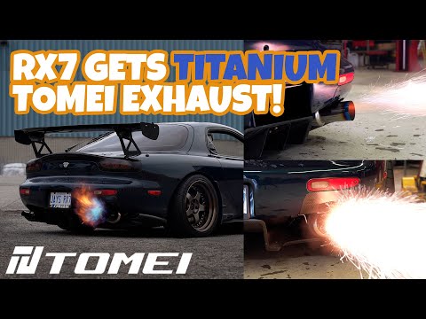 TOMEI ExpremeTi FD RX7 - Titanium Exhaust with Mid Pipe