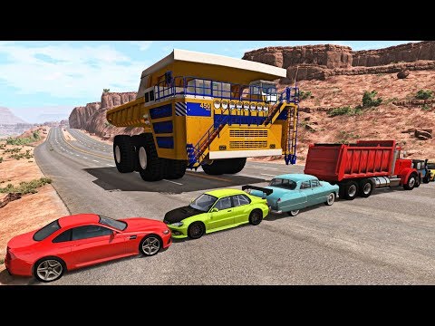 BELAZ Crushing Cars #2 - BeamNG Drive | Crash Test