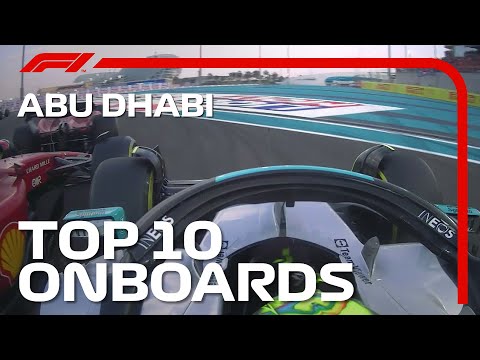 F1第22戦アブダビGP 決勝オンボード映像まとめ動画
