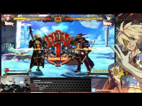 GGXrdR 5/24/16 - faultydefense (Sin) vs KidViper (Johnny) Part 1/2