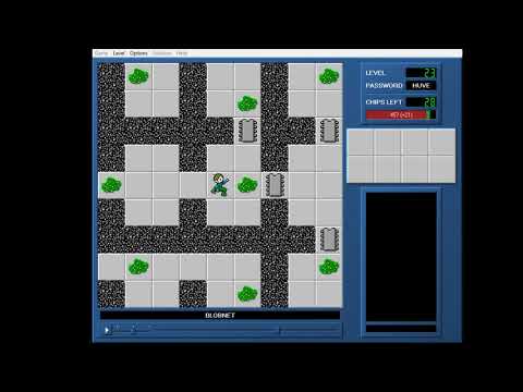 Chip's Challenge 1 Level 23 (Blobnet) - 436 seconds